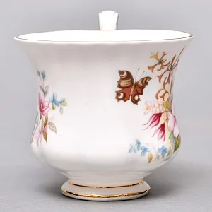 Коллекционная Фарфоровая Кофейная пара «Сладкий шиповник», ROYAL ALBERT Англия.