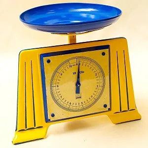 Винтажные Бытовые Кухонные Механические весы на 10 кг., EFFEM Швеция - 1980 год.
