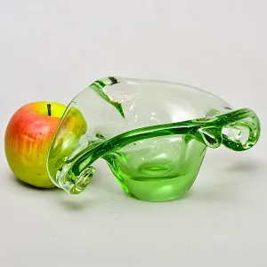 Хрустальная Вазочка - Орешница - Мелочевница «ЗАВИТОК», VAL SAINT LAMBERT Бельгия.