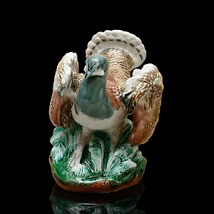 Большая Коллекционная статуэтка «Птица - ДРОФА», Фаянс ЗиК Конаково, СССР 50-е годы.