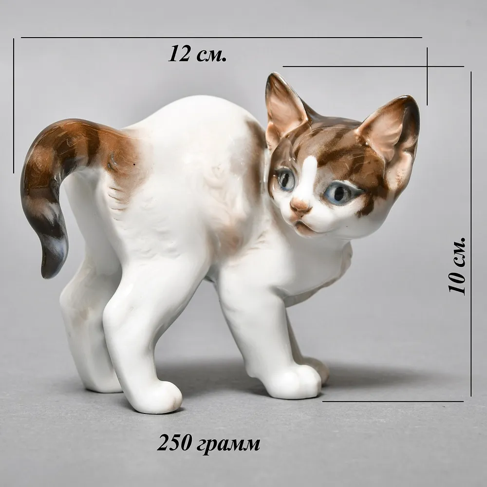 Коллекционная Фарфоровая статуэтка «Котенок», ROSENTHAL Германия, 1919 - 1934 годы. 