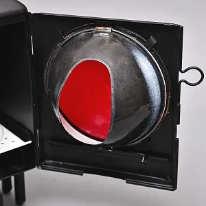 Большой Антикварный Железнодорожный Керосиновый Сигнальный Фонарь, Франция начало ХХ века.