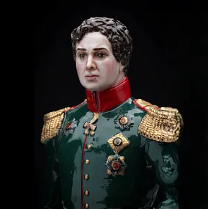 Коллекционная Авторская Статуэтка «Генералы Отечественной Войны 1812 года - Горчаков А.И.», фарфор, Россия. 