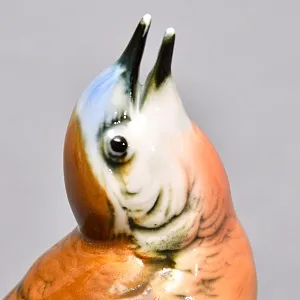 Птица - Фарфоровая статуэтка «Поющая Зарянка», Карл Энс / Karl Ens Германия, 50-е годы ХХ века. 