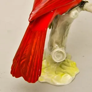 Коллекционная Фарфоровая Статуэтка «ПТИЦА - КАРДИНАЛ», Hutschenreuther Германия, 1968 - 1970 годы.