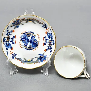 Коллекционная Кофейная пара «Синий Дракон», Фарфор, MEISSEN Германия, первая половина ХХ века.