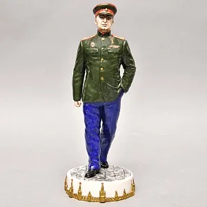 Коллекционная Авторская Статуэтка «Комиссар Государственной Безопасности СССР - Берия Л.П.», фарфор, Россия. 