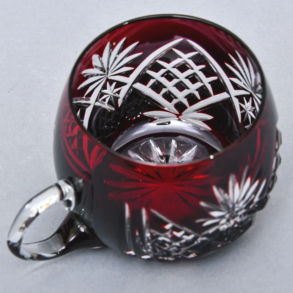 Редкость! «Рубиновый Хрусталь» Набор Крюшонница с Чашками, DOROTHEENHUTTE Германия.