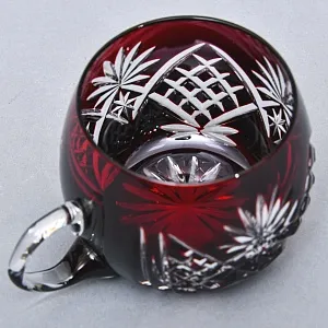 Редкость! «Рубиновый Хрусталь» Набор Крюшонница с Чашками, DOROTHEENHUTTE Германия.