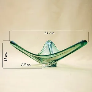 Ваза - Блюдо - Фруктовница Хрусталь VAL SAINT LAMBERT (Вал Сант Ламберт) Бельгия, конец 70-х гг.