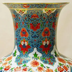 Большая Напольная Коллекционная Ваза «Wihan» фарфор KAISER Германия Н-45см.