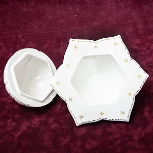 Фарфоровая Шкатулка «Рождественская Звезда», Villeroy&Boch Германия, конец ХХ века.