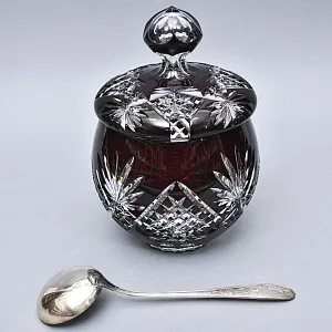 Редкость! «Рубиновый Хрусталь» Набор Крюшонница с Чашками, DOROTHEENHUTTE Германия.