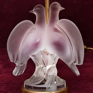 Электрическая Настольная Лампа - Светильник «ARIANE»,  Хрусталь Laligue Франция.