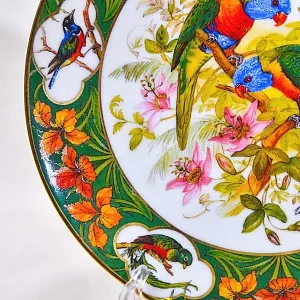 Редкость! Коллекционная Тарелка «Попугай» Фарфор, Hause Schirnding, Германия - 1994 год.