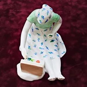 Редкая! Коллекционная Авторская Фарфоровая статуэтка «На Этюдах», ДФЗ - Дулево, СССР 50 гг. 