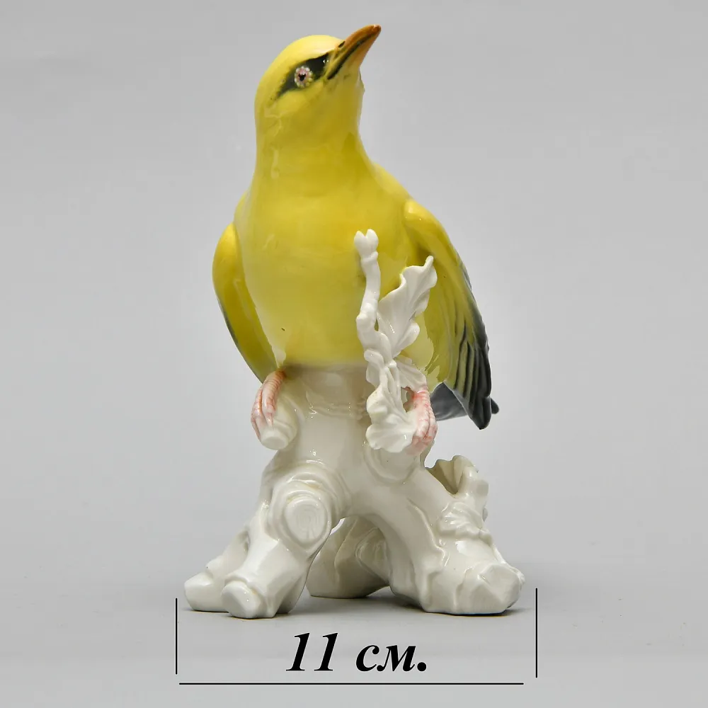 Фарфоровая Статуэтка «Птица - ИВОЛГА» Карл Энс / Karl Ens, Германия, 30-е годы ХХ века.