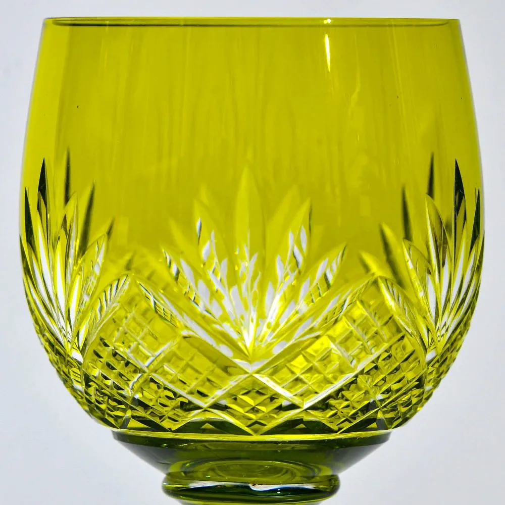 Антикварный Набор Хрустальный Графин и  6 -ть Бокалов для Вина, Val Saint Lambert, Бельгия 30 -е годы ХХ века. 