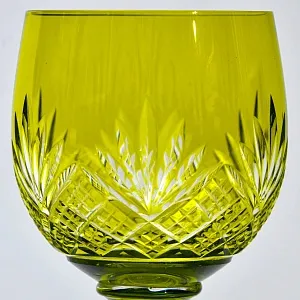 Антикварный Набор Хрустальный Графин и  6 -ть Бокалов для Вина, Val Saint Lambert, Бельгия 30 -е годы ХХ века. 