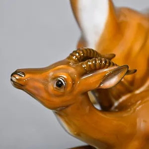 Коллекционная Фарфоровая статуэтка «Бегущие газели», ROSENTHAL Германия - 1936 год. 