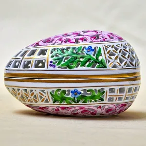 Винтажная Шкатулка - Бонбоньерка, прорезной фарфор HEREND, Венгрия 80-е гг.