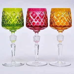 Бокалы для вина 6 -ть штук серия «BRISTOL» Хрусталь, NACHTMANN Германия, 70 -е годы ХХ века.