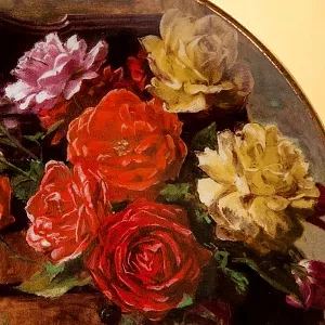 Коллекционная Тарелка «Натюрморт на секретере» Фарфор, Royal MOSA, Голландия -1989 год.