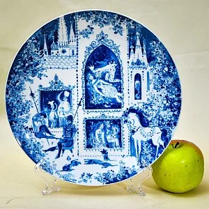 Коллекционная Фарфоровая Тарелка - Блюдо «СКАЗКИ», MEISSEN / МЕЙСЕН, Германия - 1974 год.