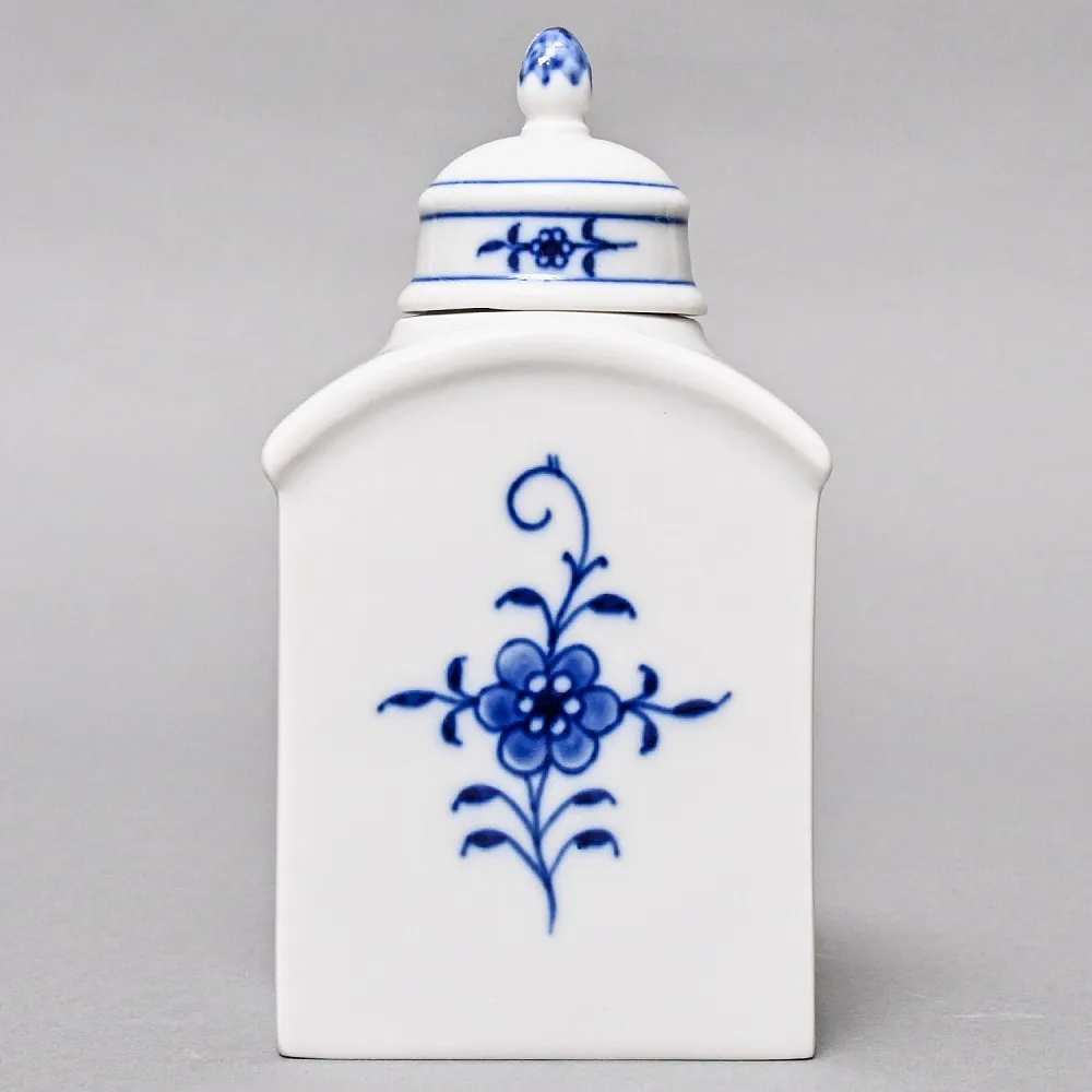 Фарфоровая Чайница с крышкой «Луковый узор», MEISSEN / МЕЙСЕН Германия, вторая половина ХХ века.