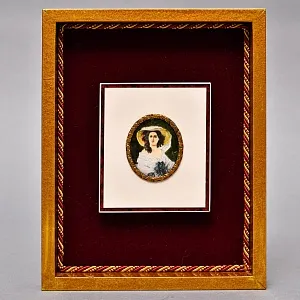 Декоративная Пара - Картина - Панно - Медальон «Дама и Офицер», Германия. 