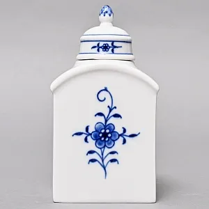 Фарфоровая Чайница с крышкой «Луковый узор», MEISSEN / МЕЙСЕН Германия, вторая половина ХХ века.