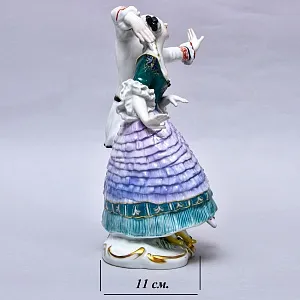 Антикварная Авторская статуэтка «ПЬЕРО И КОЛОМБИНА», Фарфор Karl Ens, Германия.