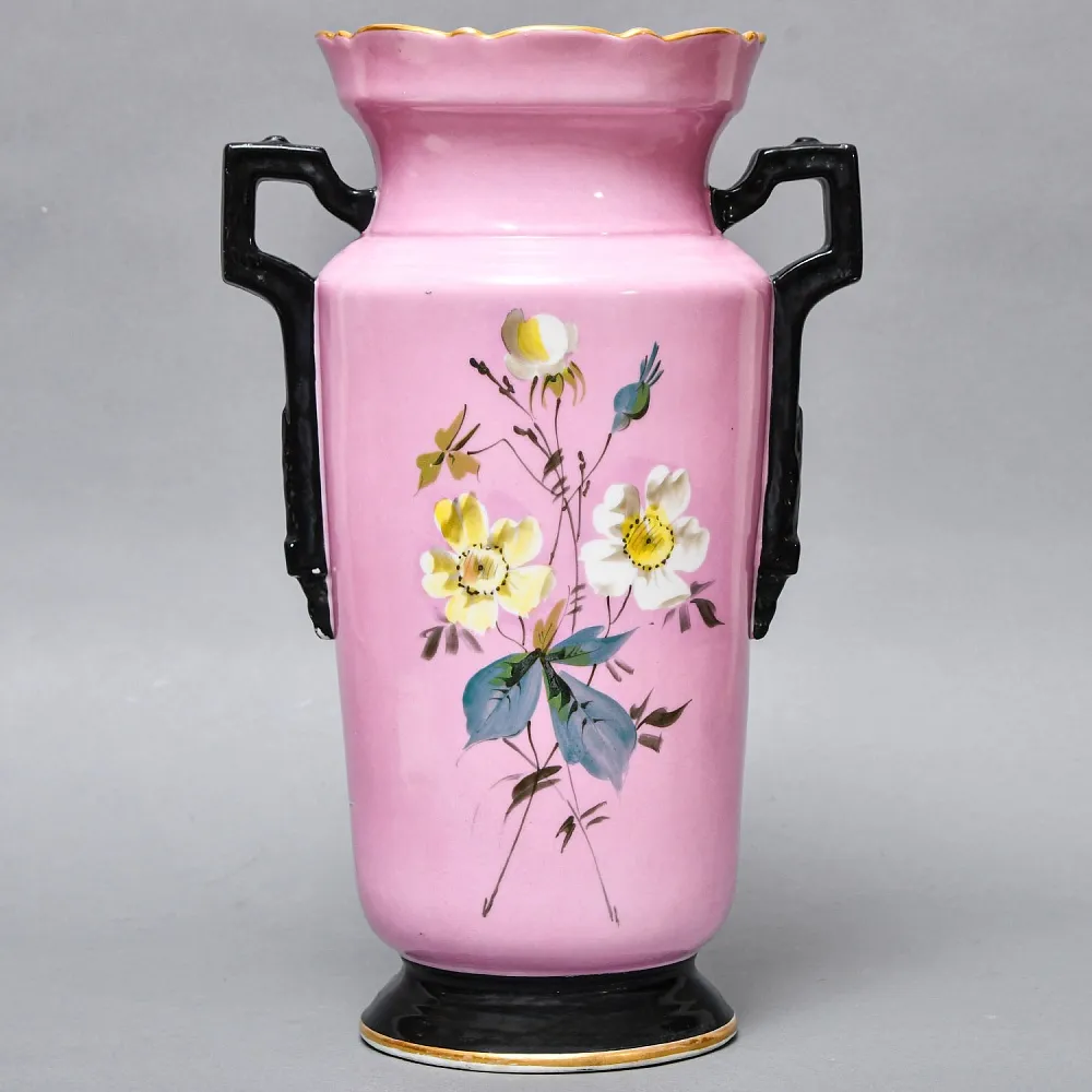 Редкость! Антикварные Парные Фарфоровые Вазы «Мгновения детства», Франция, конец XIX века. 