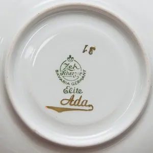 Кофейная Пара № 5 Фарфор «Elite Ada» Zeh Zcherzer Бавария