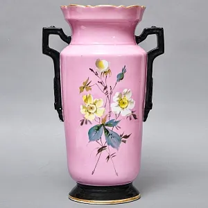 Редкость! Антикварные Парные Фарфоровые Вазы «Мгновения детства», Франция, конец XIX века. 