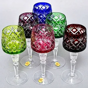 Набор Бокалы для вина 6 -ть штук серия «BRISTOL» Хрусталь, NACHTMANN Германия, 70 -е годы ХХ века.