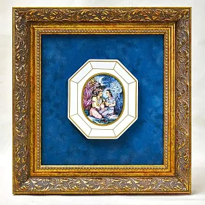 Картина - Панно - Фарфоровая Плакетка «Шехерезада и Король Шерияр», Villeroy&Boch. Германия - 1980 год.