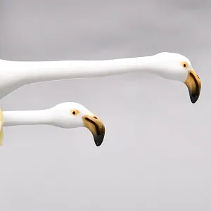 Редкая! Коллекционная статуэтка «Птицы. Два Фламинго в полете», Фарфор ROSENTHAL Германия, 1974 - 1982 годы. 