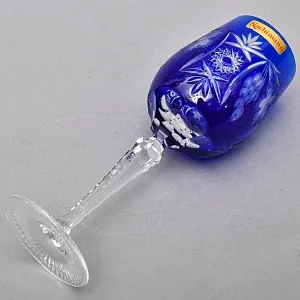 Редкость! Шесть Бокалов для вина из Цветного Хрусталя «ВИНОГРАД», NACHTMANN Германия конец ХХ века.