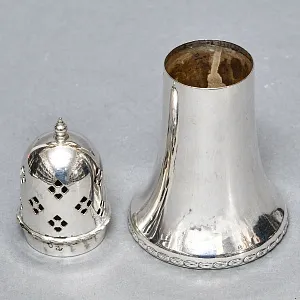 Винтажная Металлическая Баночка - Емкость для сахарной пудры, Sheffield, Англия 50 гг.