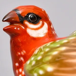  Коллекционная Фарфоровая статуэтка «Птица. Астрильд тигровый», Hutschenreuther Германия.