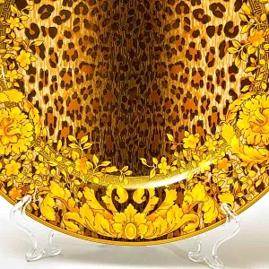 «Wild Floralia» - Коллекционная Фарфоровая Тарелка - Блюдо, VERSACE, Rosenthal Германия - 2002 год.