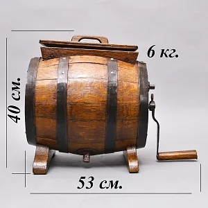 Старинная Антикварная Деревянная Маслобойка, Франция начало ХХ века.