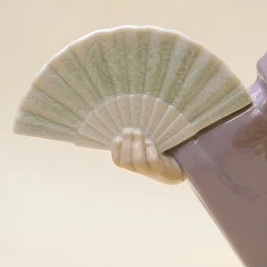 Коллекционная Фарфоровая статуэтка «Гейша с веерами» Н - 29 см. Lladro, Испания - 1978 год.