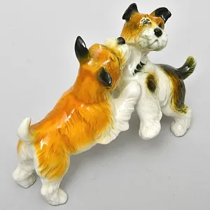 Редкость! Фарфоровая Статуэтка Пара Собак «Терьеры»,Карл Энс / Karl Ens, Германия -1936 год.