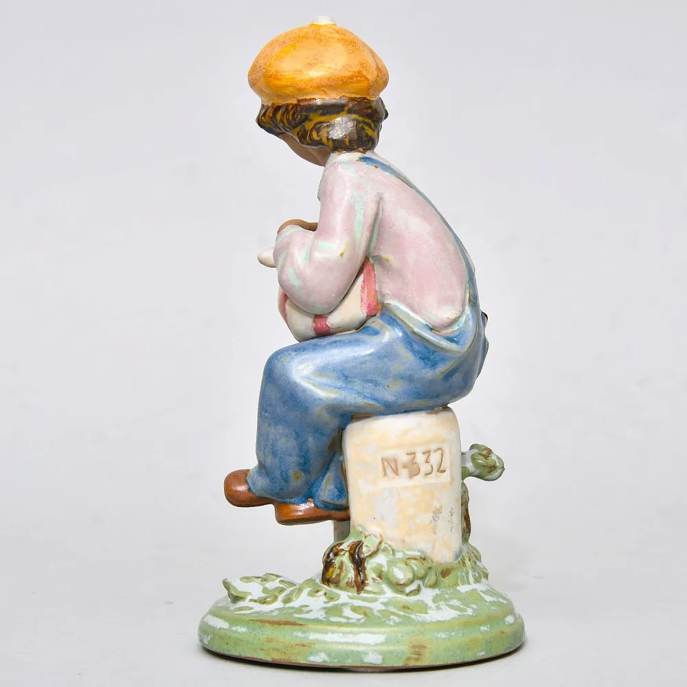 Фарфоровая статуэтка «Хулиган с собачкой», Lladro серия Грес, Испания 1994 - 1998 года.