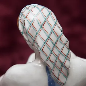 Редкость! Авторская Фарфоровая статуэтка «Свинарка с поросенком», СССР ЛФЗ - 1953 год.