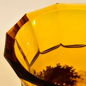 Авторская Коллекционная Ваза - Кубок «Свидание», Хрусталь OERTEL & Co, Богемия.