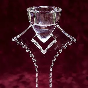 Редкость! Хрустальный Подсвечник БАККАРА / BACCARAT, Фрация, 70 -е годы ХХ века.