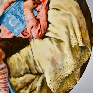 Коллекционная Фарфоровая Тарелка «Мальчик с книгой», RECO США -1984 год. 